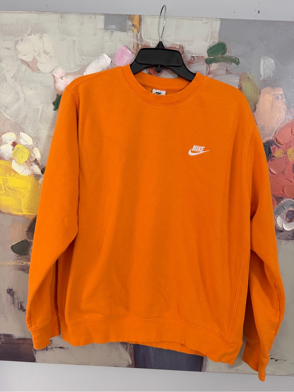 Nike Men’s Bright Orange Crewneck Pullover